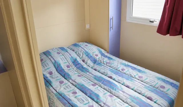 Das Schlafzimmer mit Doppelbett