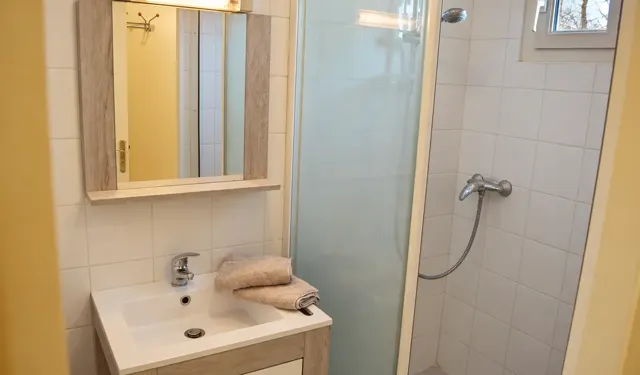 Das Badezimmer und seine Dusche