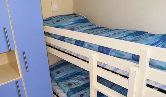 Das Schlafzimmer mit Etagenbetten