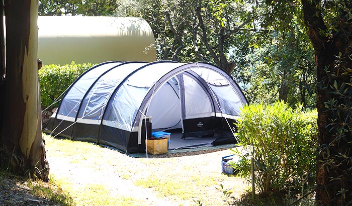 Standplaats voor tent